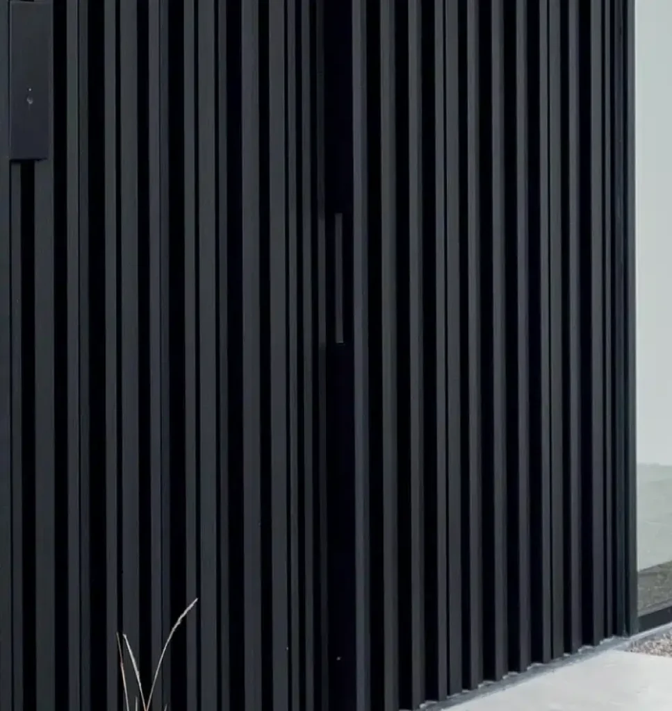 Close up of DSOAL aluminum fluted panels